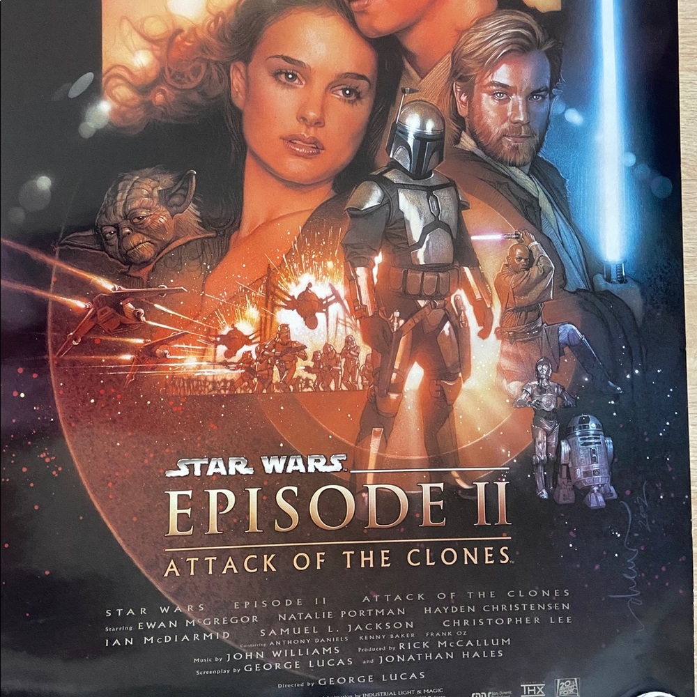 Star Wars movie poster episode 2